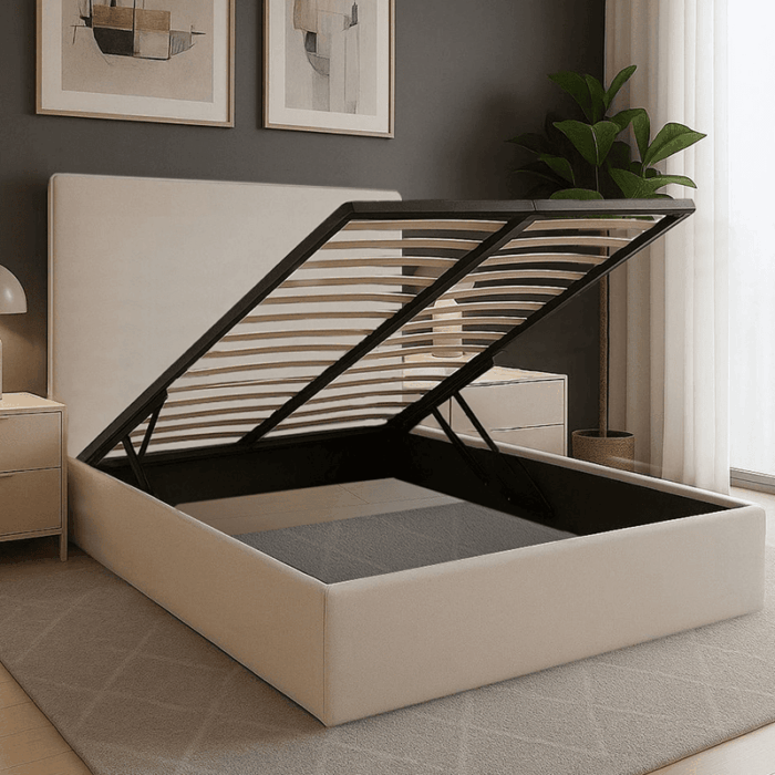 Modern Upholstered Ottoman Storage Bed Frame